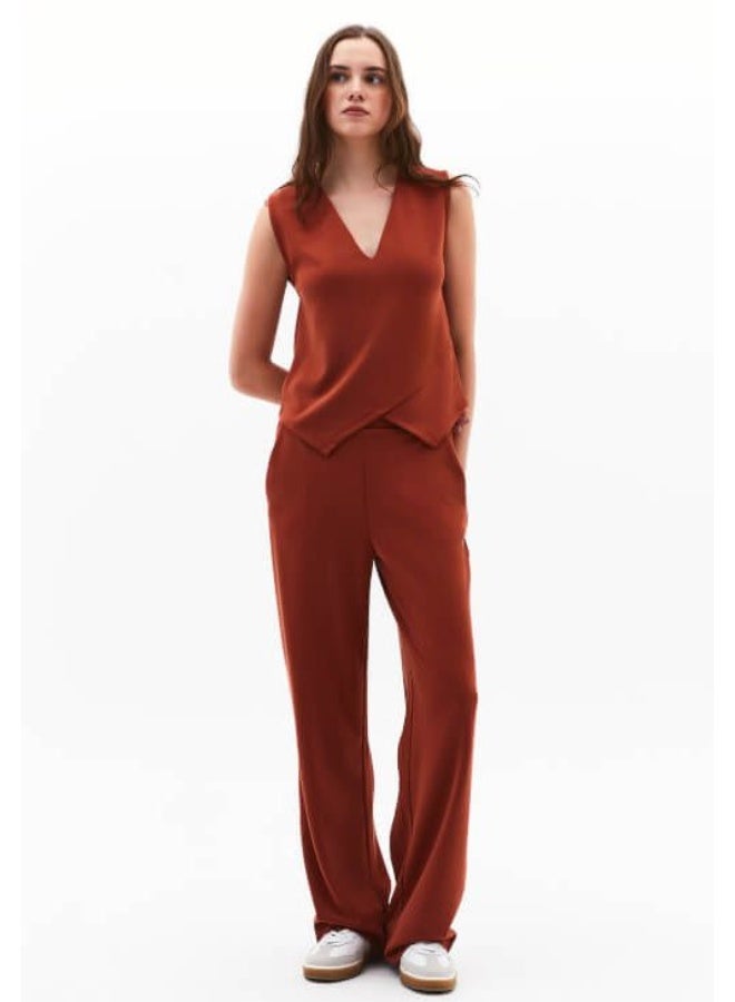 OXXO Modal Straight-Fit Trousers - Image 4